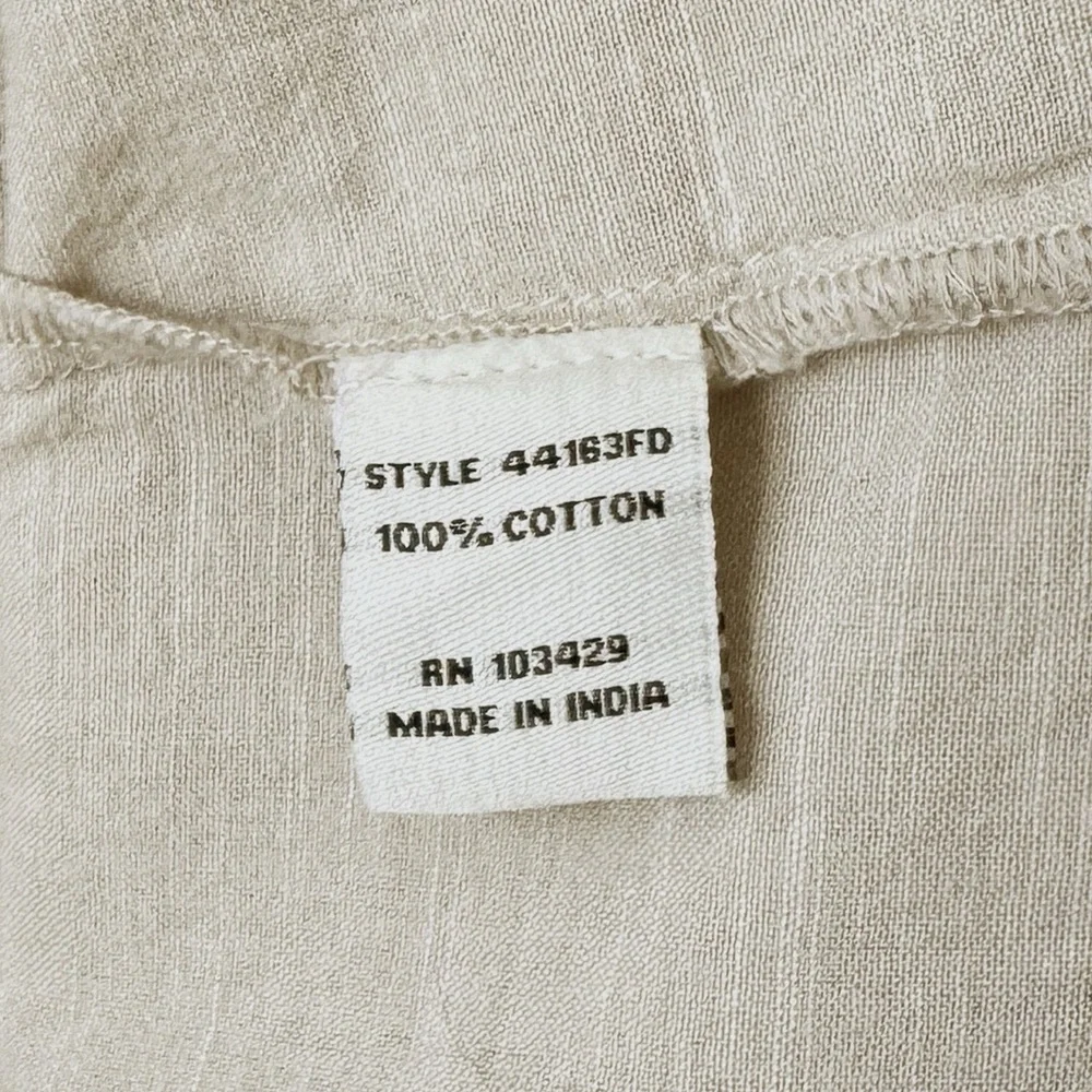 Madewell Natural Linen-Cotton Square-Neck Top (2) - Picture 6 of 6